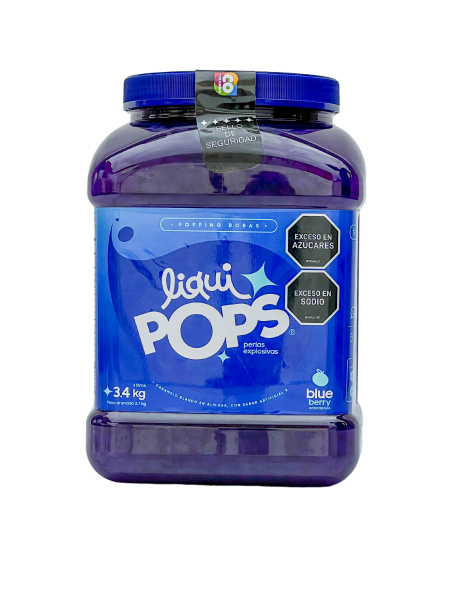LiquiPops — perlas explosivas liquipops sabor a blueberry x 3400 gr  1